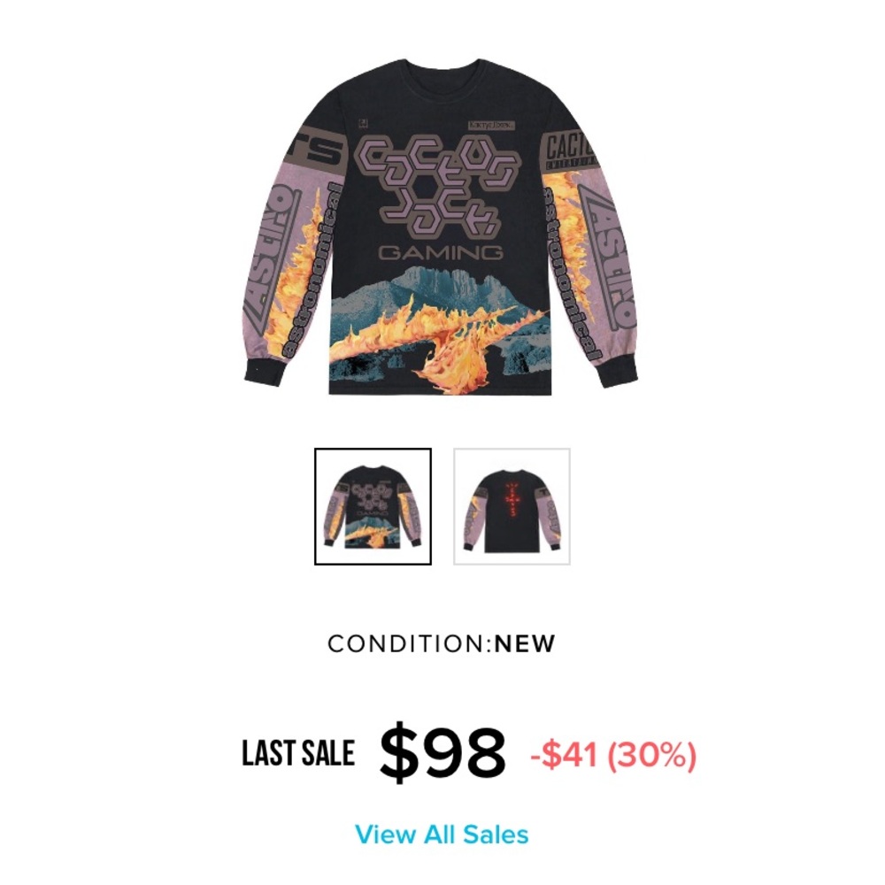 Cactus jack gaming jersey NEW!